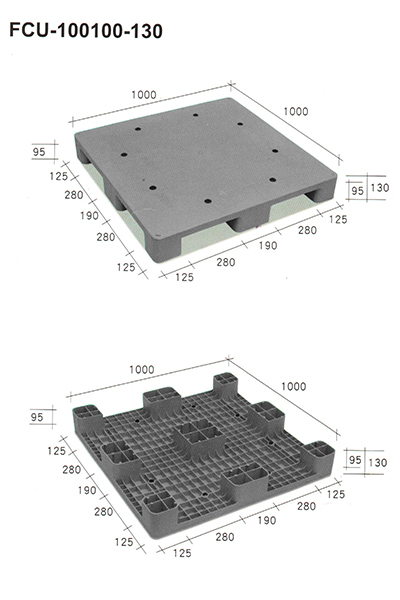 FCU-100100-130九宮型塑膠棧板（南亞塑膠志向企業）